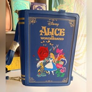 Disney Loungefly Alice in Wonderland Book mini backpack and Crossbody